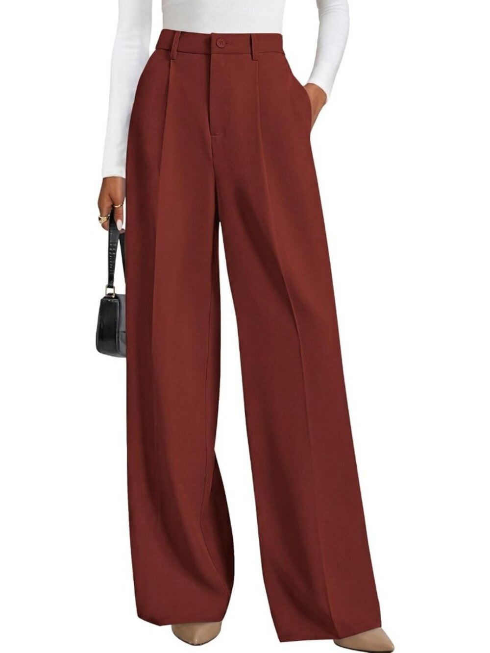 Flowy Wide Leg Dress Pants for Women | Chic, Comfortable, Versatile Style
